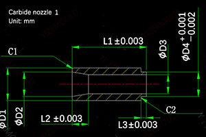 carbide nozzle drawing