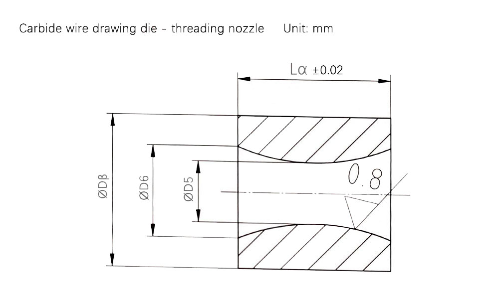 carbide cold heading die