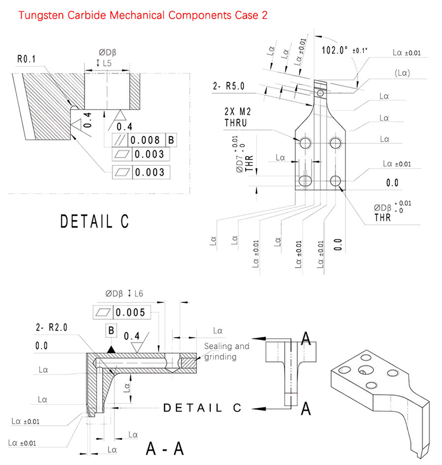 Tungsten carbide components