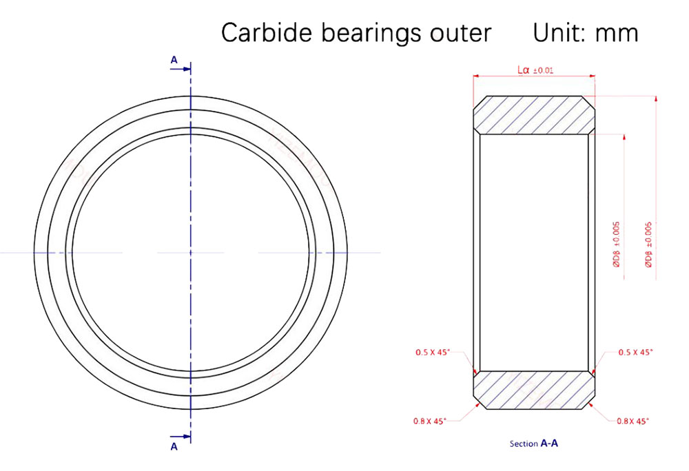 carbide baering drawing