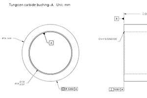 carbide bushing drawing