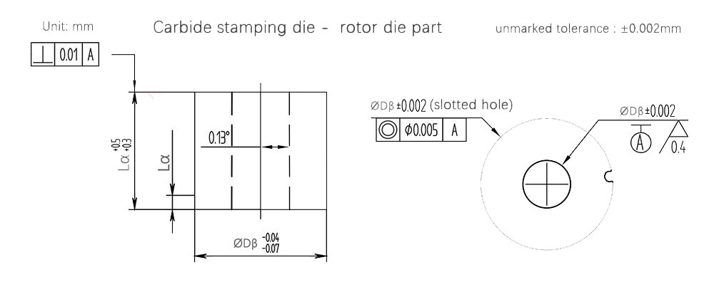 carbide stamping die rotor