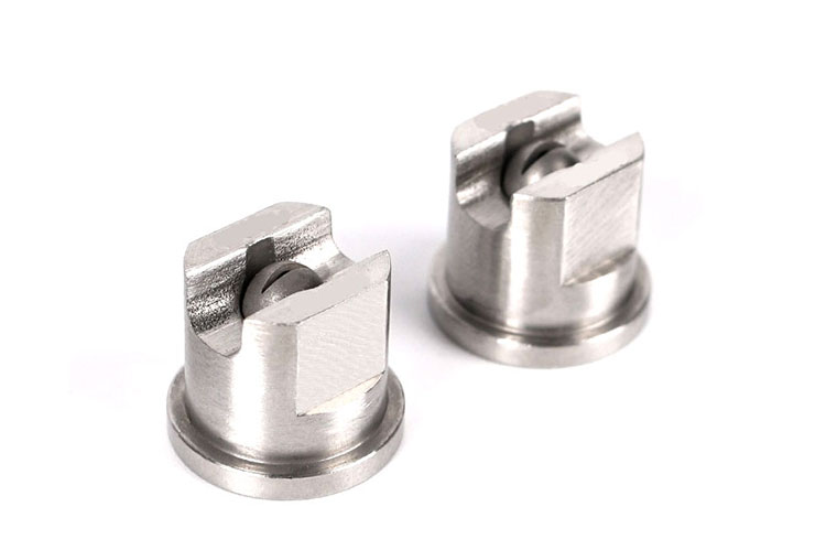 Stainless steel inlaid carbide nozzle