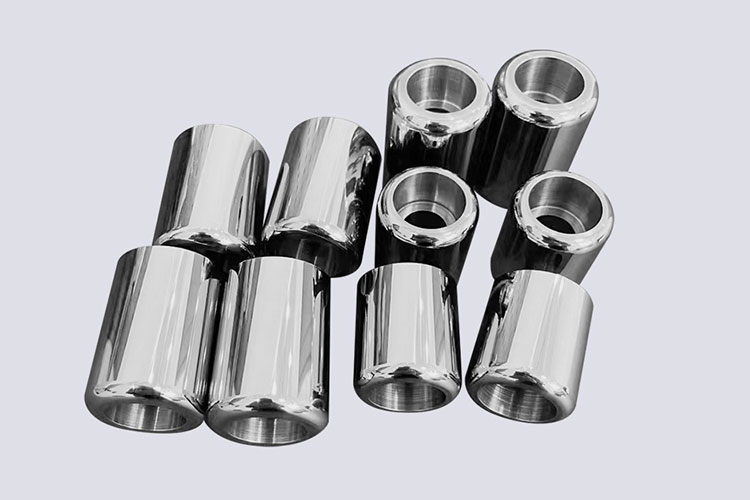 Concave and convex tungsten carbide dies